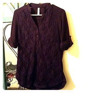 Purple lace shirt